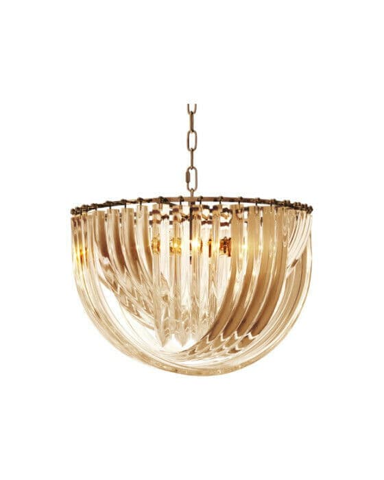 Murano takkrona champagne