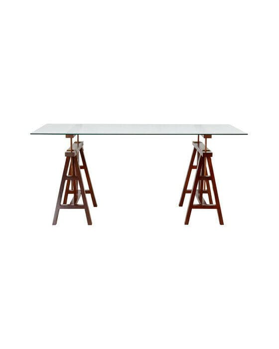 Trestle skrivbord noble newport brown