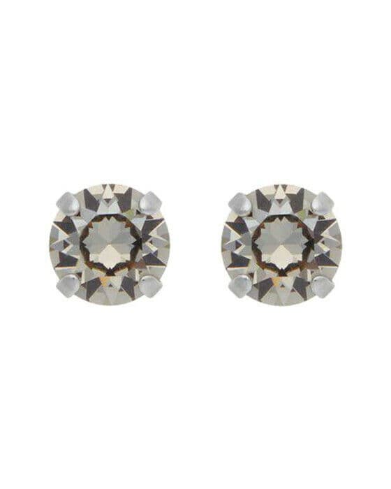 Classic stud örhängen greige rhodium
