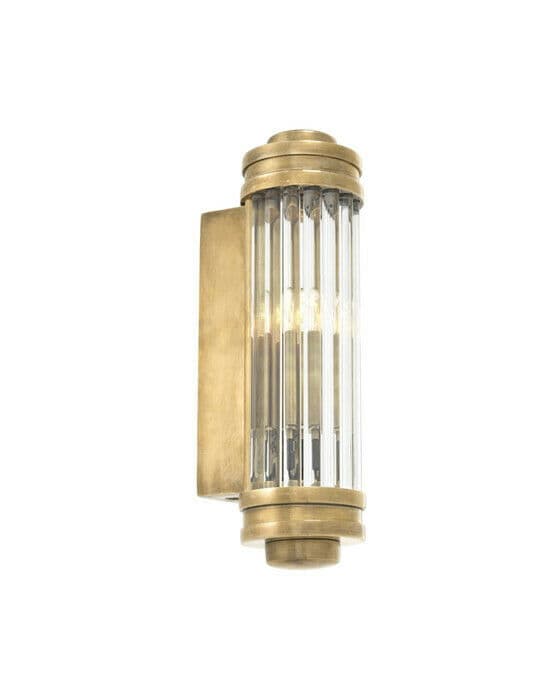 Gascogne vägglampa mässing