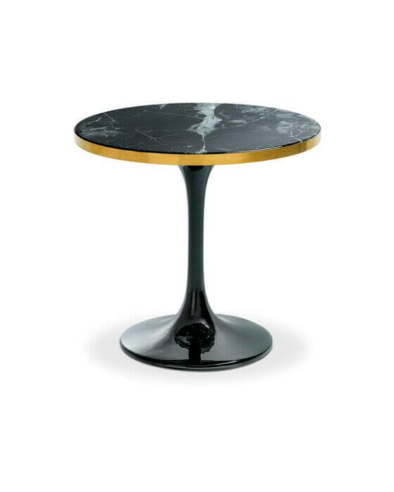 Parme sidobord black faux marble
