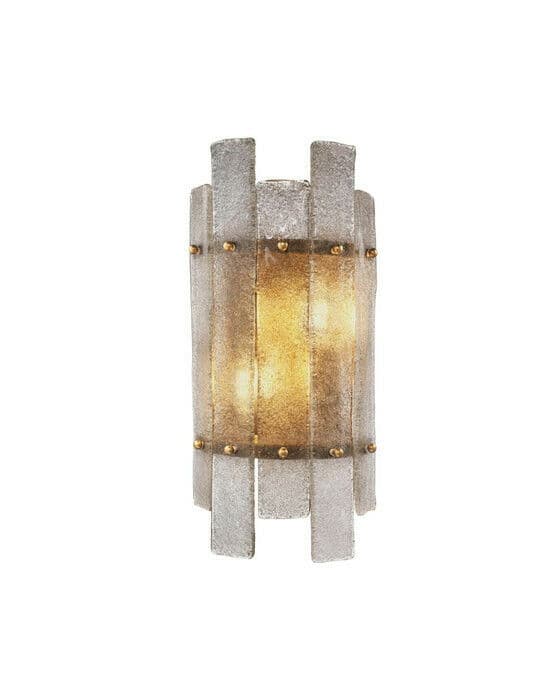 Caprera vägglampa antik mässing