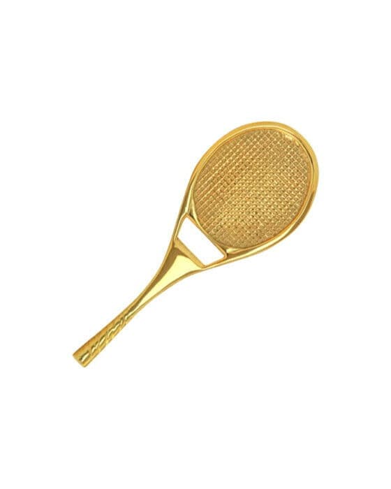 Tennisrack flasköppnare mässing