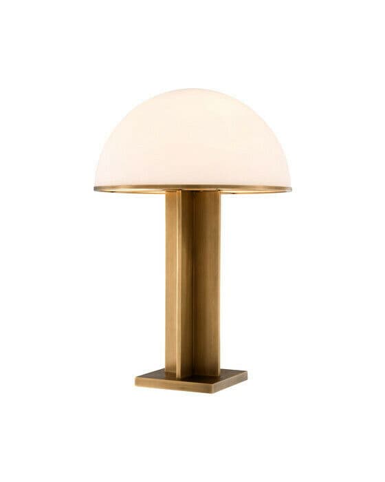 Berkley bordslampa antik mässing