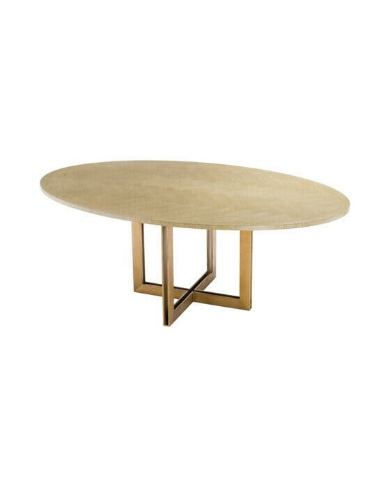 Melchior oval matbord mässing