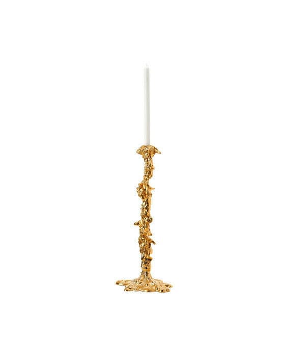 Drip ljusstake guld