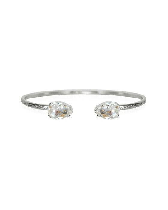 Petite Drop armband crystal rhodium