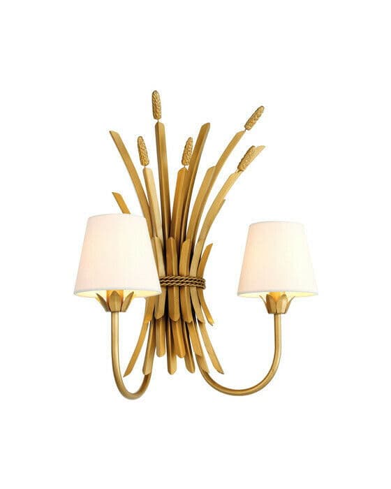 Bonheur vägglampa guld