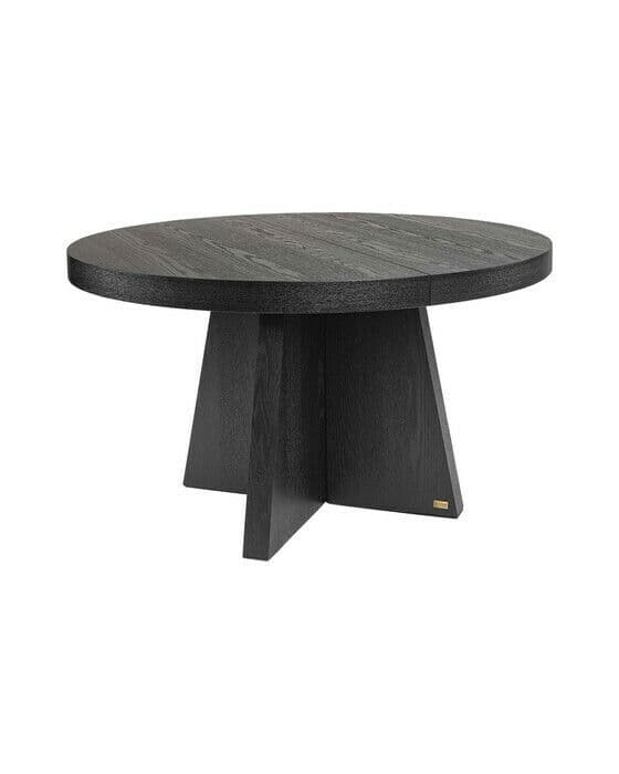 Trent förlängningsbart matbord svart 130-250x130cm
