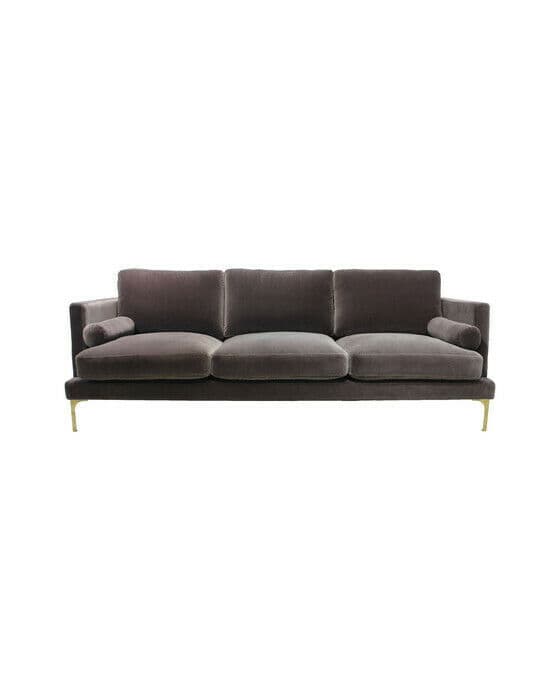 Bonham soffa 3-sits huckleberry/mässing
