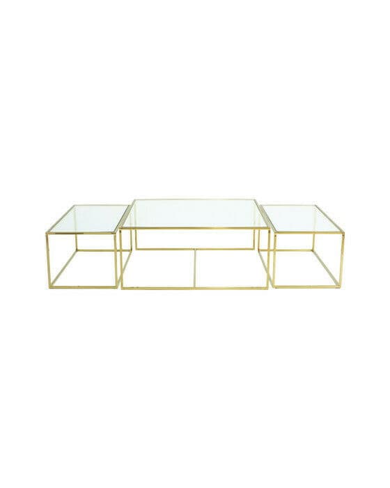 Three set table - satsbord mässing