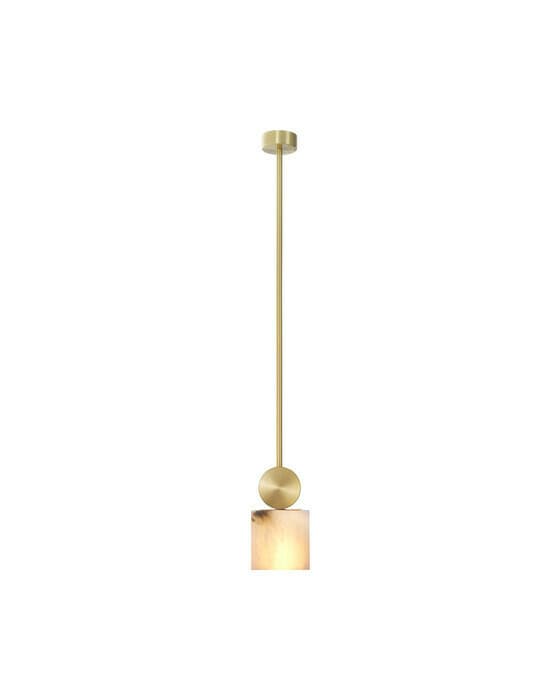 Etruscan taklampa mässing kvadrat