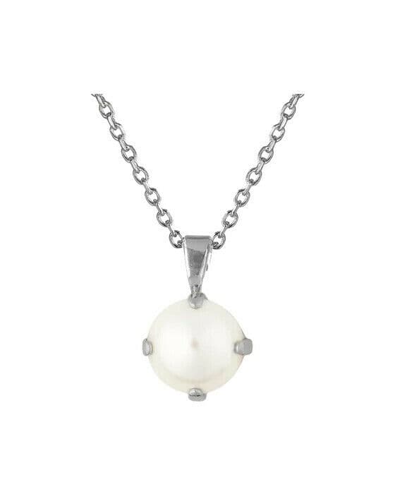 Classic Petite halsband pearl rhodium