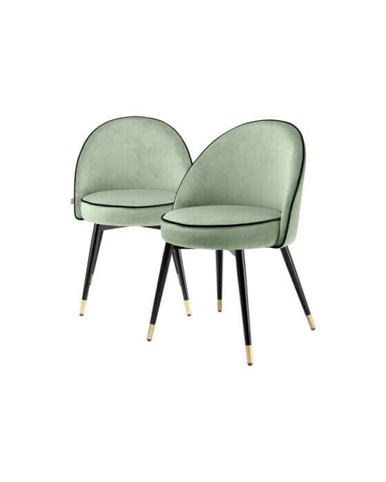 Cooper matstol savona pistache green 2-set