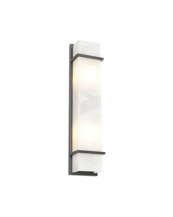 Spike vägglampa brons