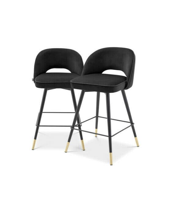 Cliff barstolar roche black velvet 2-set