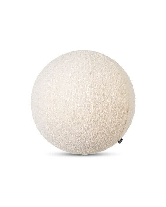 Palla rund kudde bouclé cream