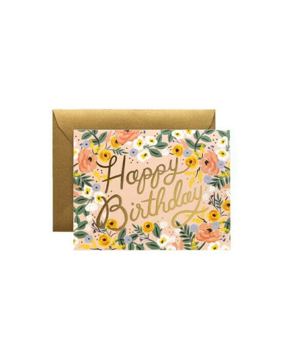 Rosé Birthday kort