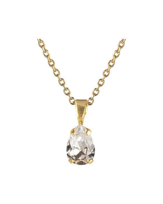 Petite Drop halsband crystal
