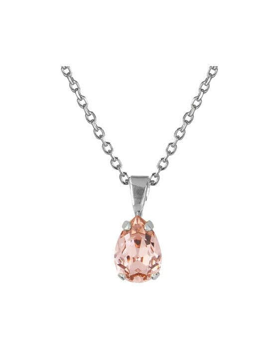 Petite Drop halsband vintage rose rhodium