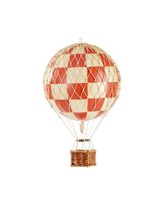 Travels Light luftballong röd rutig