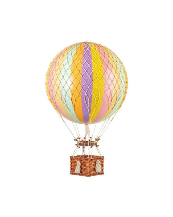 Jules Verne luftballong regnbåge/pastell
