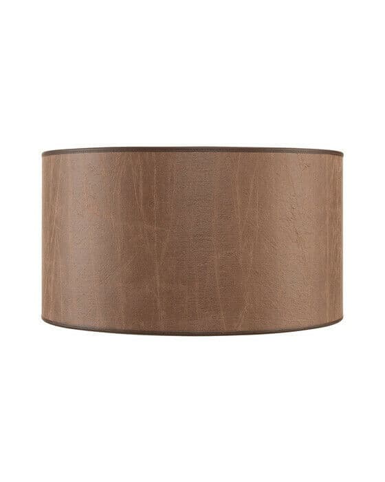 Cylinder lampskärm leather brown