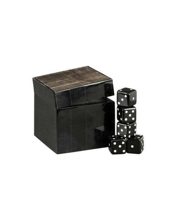 Avorio tärningsspel svart/brun