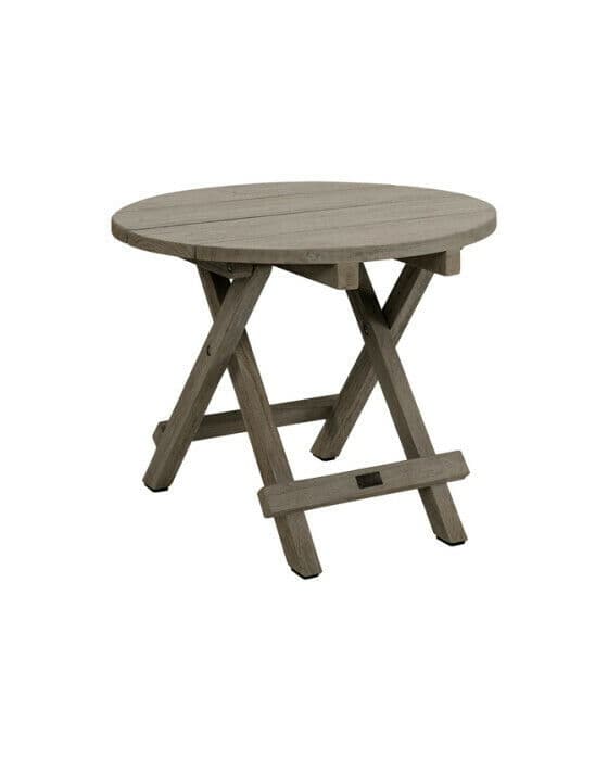 Vintage sidobord charcoal rund