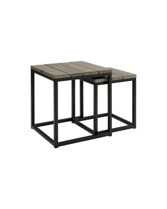 Anson sidobord charcoal 2-set