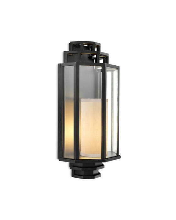 Monticello vägglampa svart OUTLET