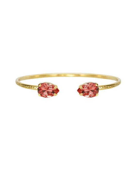 Petite Drop armband rose peach