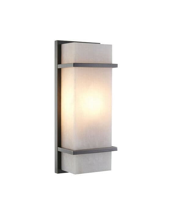 Spike vägglampa brons S