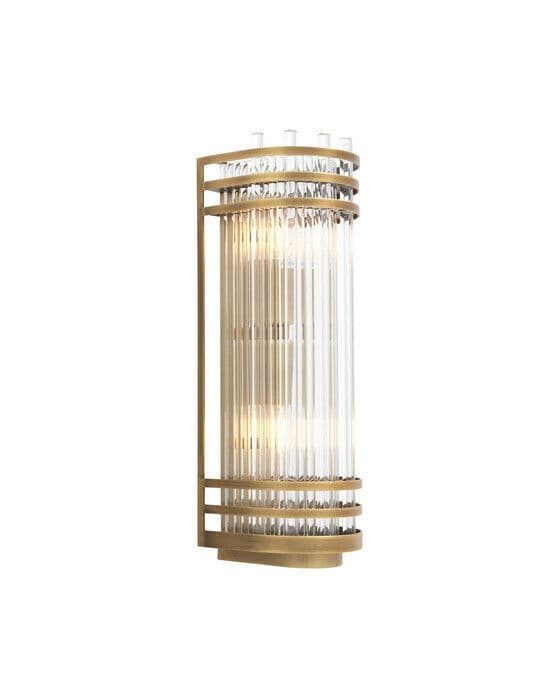 Gulf vägglampa mässing