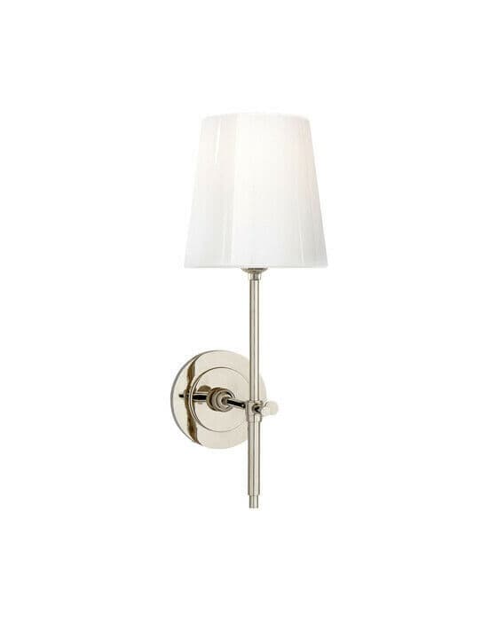 Bryant vägglampa nickel/vit