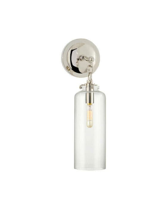 Katie vägglampa nickel/klarglas