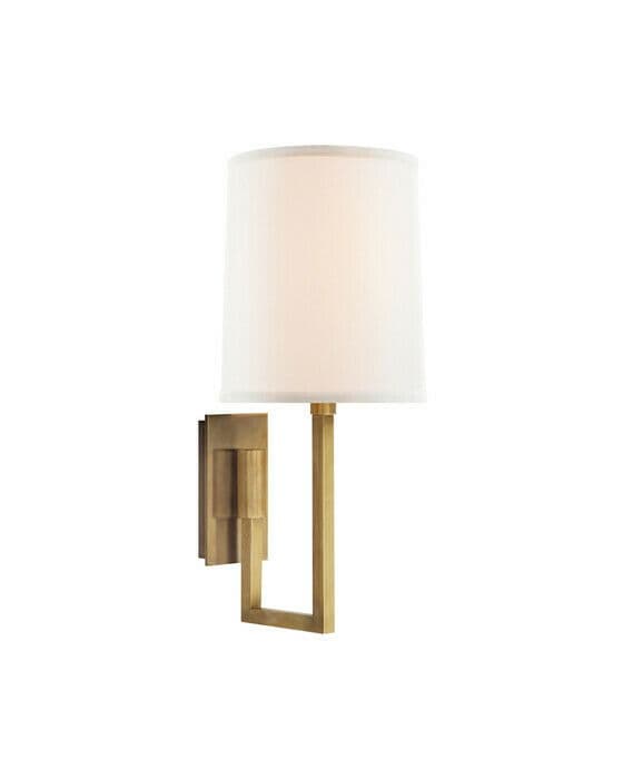 Aspect Library vägglampa mässing