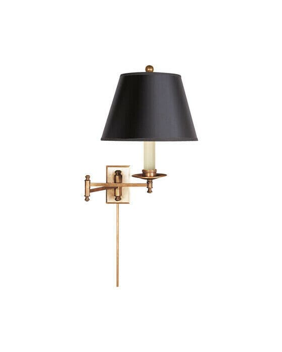 Dorchester vägglampa antik mässing/svart