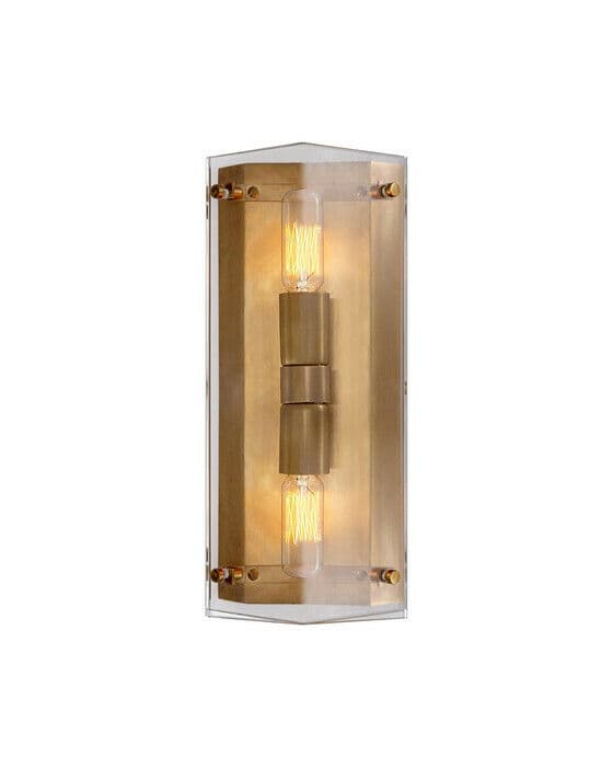 Clayton vägglampa crystal