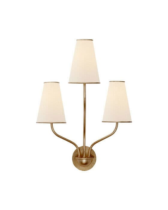 Montreuil vägglampa guld