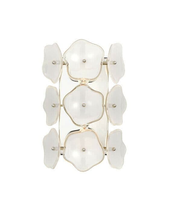 Leighton vägglampa nickel/cream