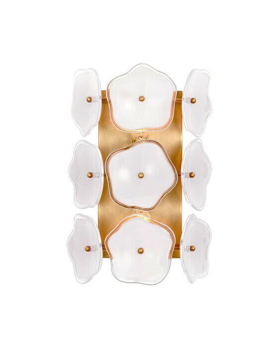Leighton vägglampa mässing/cream