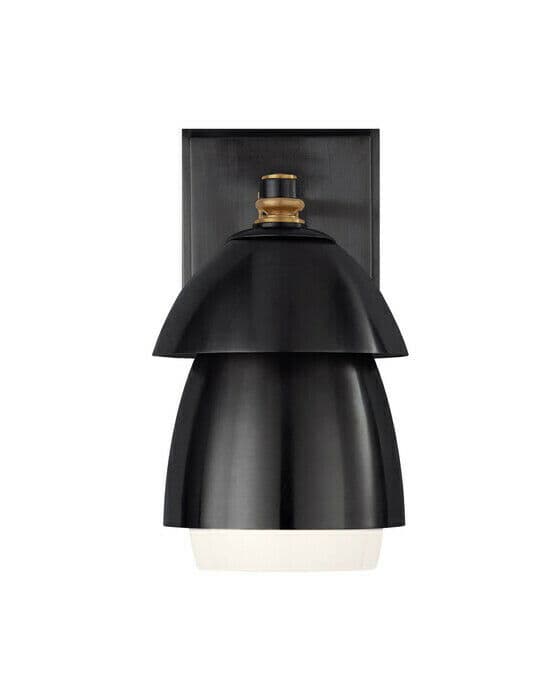 Whitman vägglampa antik mässing/brons