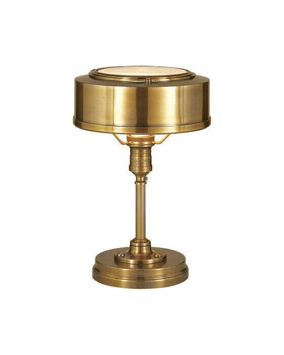 Henley bordslampa antik mässing