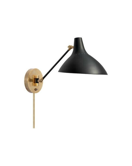 Charlton vägglampa svart