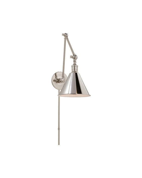 Double Boston vägglampa nickel