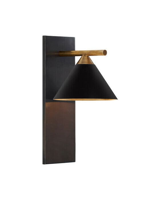 Cleo vägglampa brons/svart