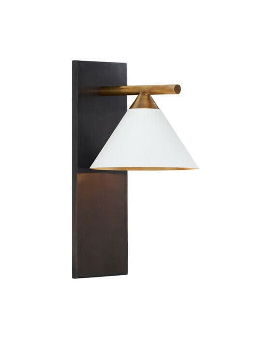 Cleo vägglampa brons/vit