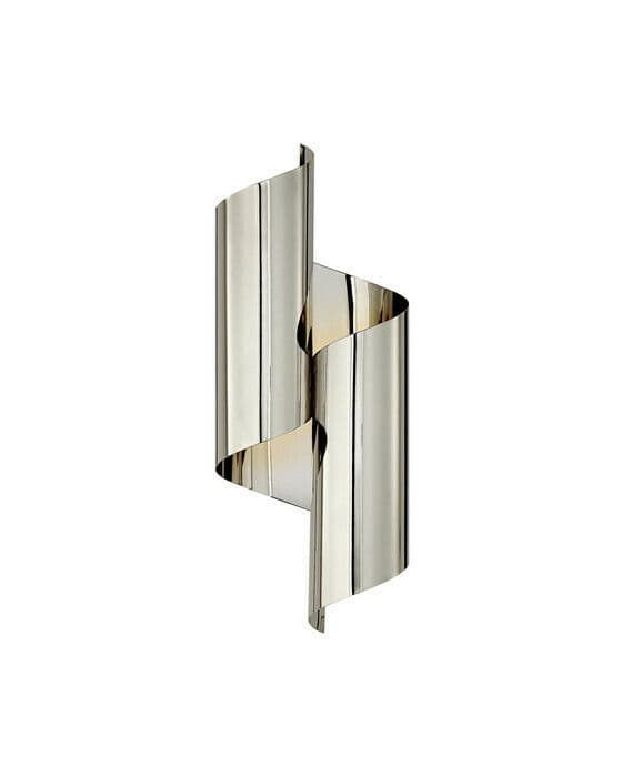 Iva Wrapped vägglampa nickel