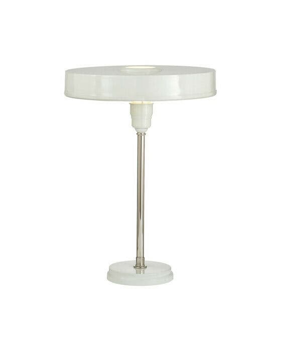 Carlo bordslampa nickel/antikvit